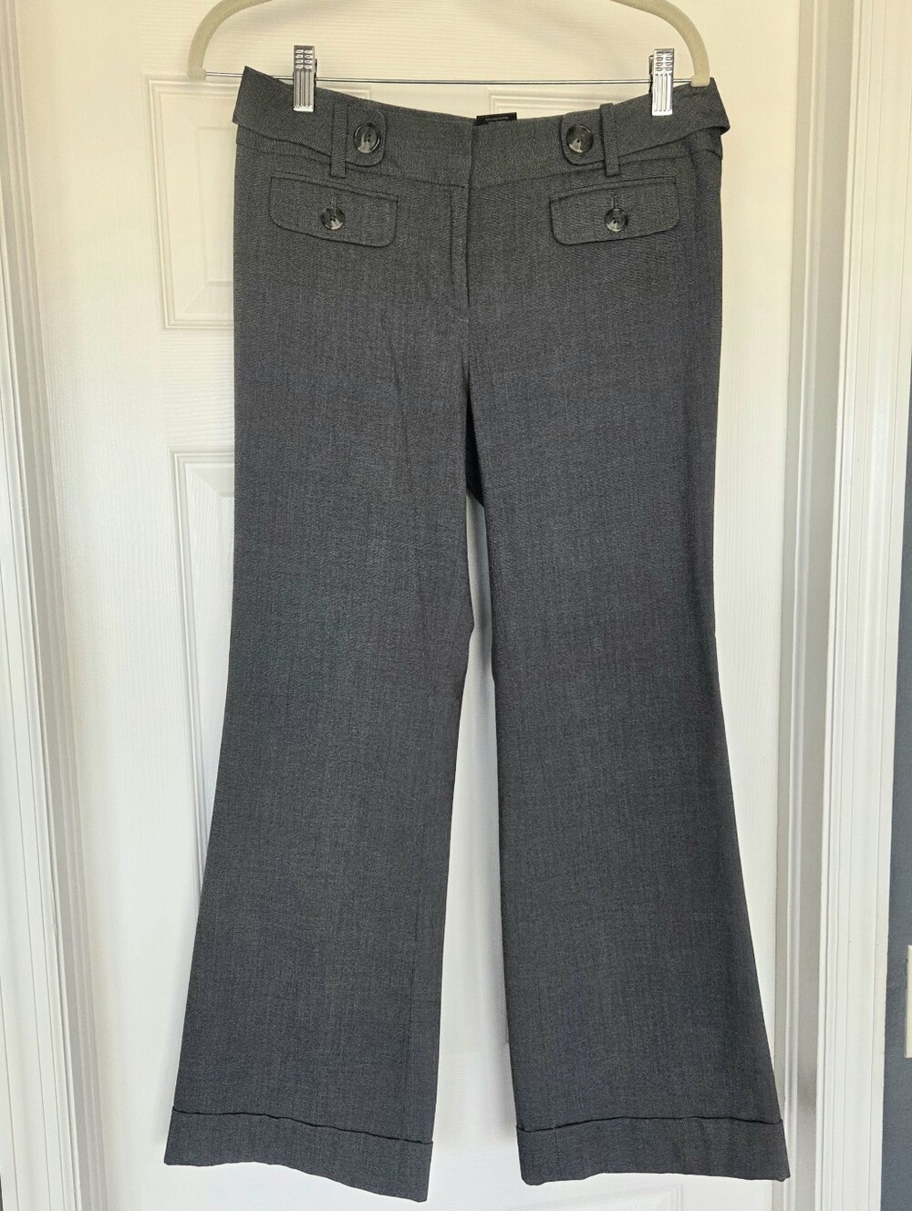Ann Taylor Modern Style Wide Leg Dress Pants Black/Grey, Size 6P, Midrise, LNWOT